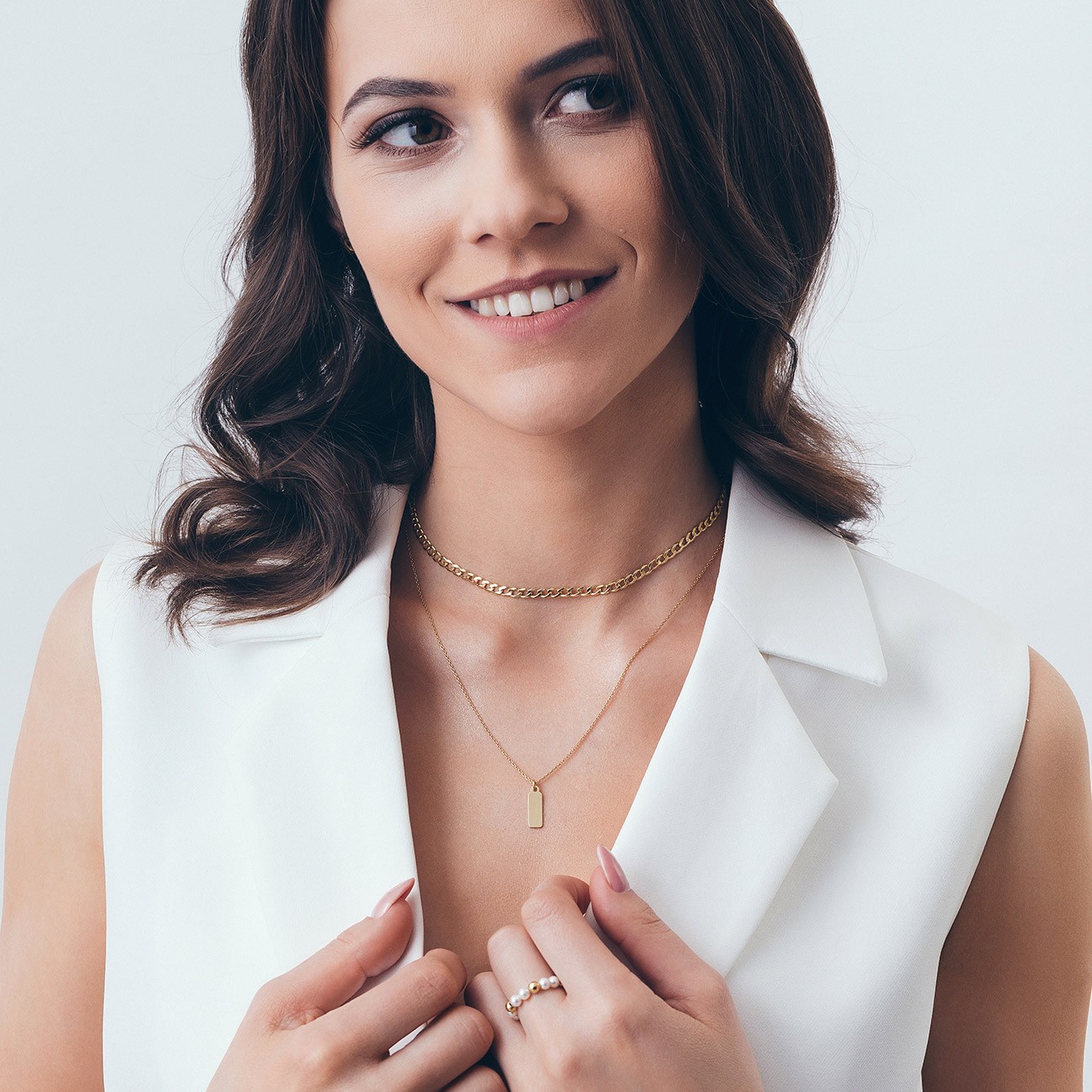 naszyjniki chokery perłowe