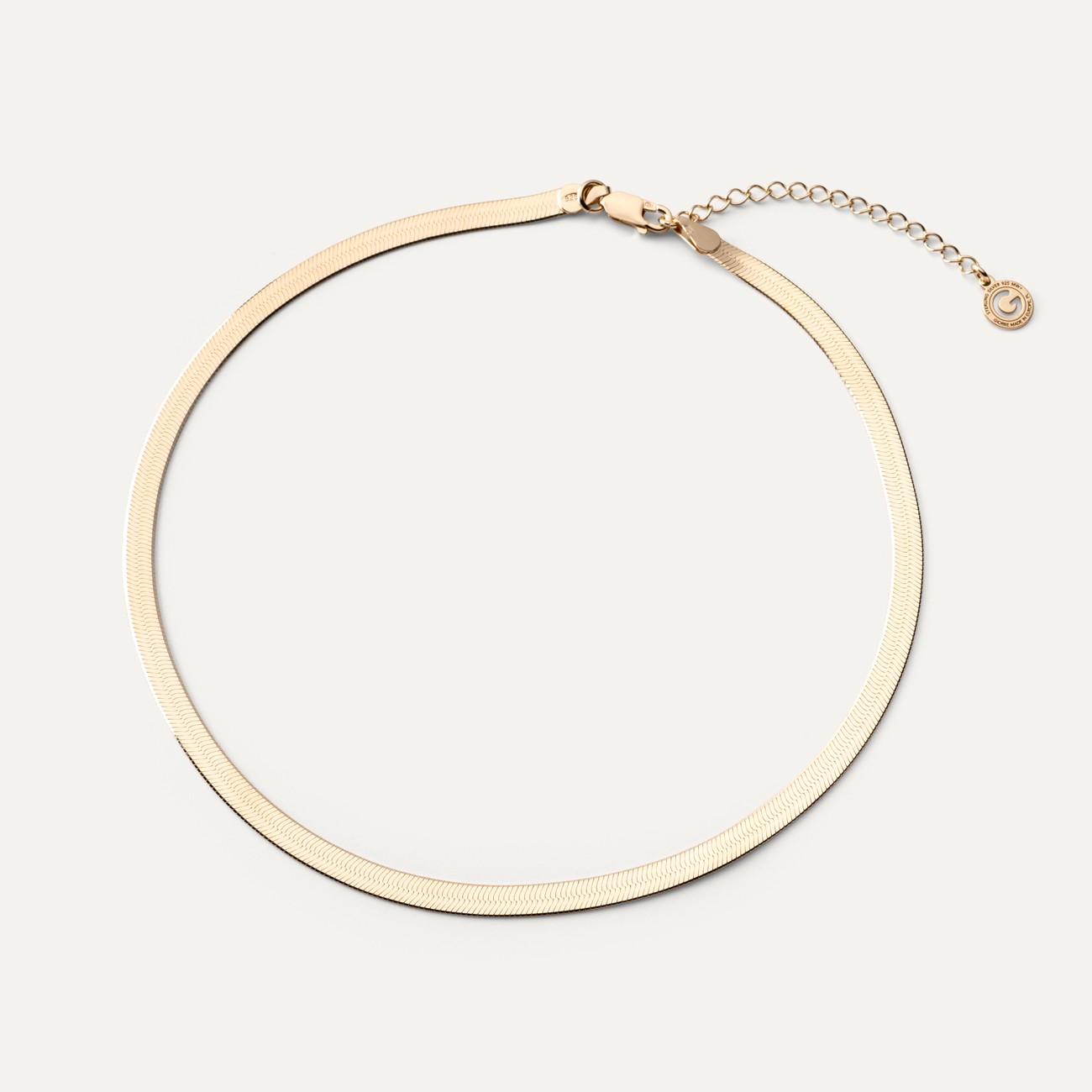 Srebrny naszyjnik żmijka